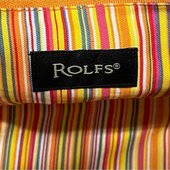 Rolfs Woven Straw Purse Handbag Cream With Pink Straps - Picture 8 of 13